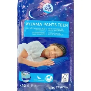 Ropa Interior Absorbente Niño Noche Carrefour Soft 8-15 Años (27kg-57 Kg.) 12 Ud.