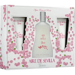 Rosas Estuche con Eau de Toilette Femenina Natural + Crema Corporal Hidratante Tubo 100 Ml + Gel de Baño Tubo 100 Ml Aire de Sevilla