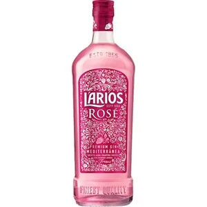 Rosé Ginebra Premium Mediterránea con Aroma a Fresas Larios