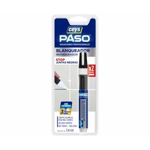 Rotulador Blanqueador de Juntas, Resistente al Agua, Color Blanco Ceys, 7,4ml. 7.4 ML