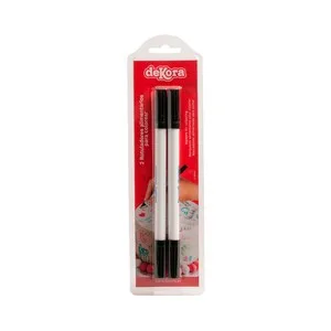 Dekora Rotulador Comestibles de Color Negro 2 Uds.