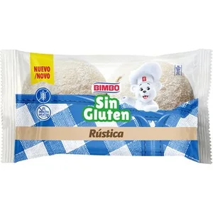 Rústica Pan de Hamburguesa sin Gluten sin Lactosa 2 Unidades Bimbo