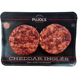 Pujol"s Burger Meat de Vaca Madurada (+ 30 Días) con Cheddar Inglés 2 X 150 G. 300 G