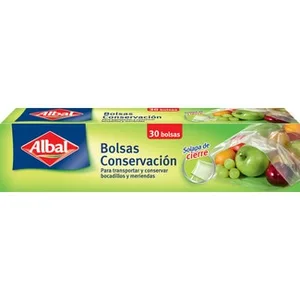 Bolsas de Conservación con Solapa de Cierre  Albal 30 Unidades