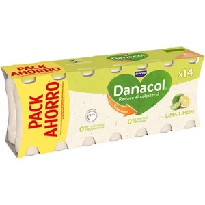 Sabor Lima y Limón 0% Azúcares Añadidos sin Gluten Pack 14 Danone Danacol
