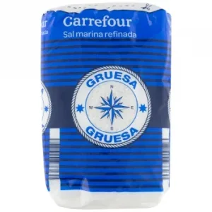 Sal Marina Refinada Gruesa Carrefour 1 Kg.