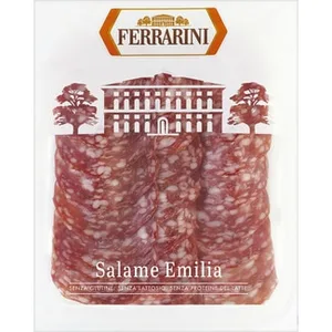 Salami Emilia Italiano en Lonchas sin Gluten sin Lactosa  Ferrarini 90 G