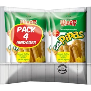 Salapipas Palitos de Pan con Pipas Pack 4 Velarte