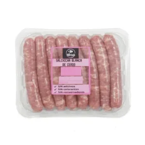 Salchicha Blanca de Cerdo Carrefour el Mercado 300 G Aprox
