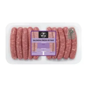 Salchicha Fresca de Pavo Carrefour 350 G