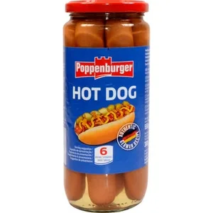 Salchichas Americanas Hot Dog 6 Unidades  Poppenburger 300 G