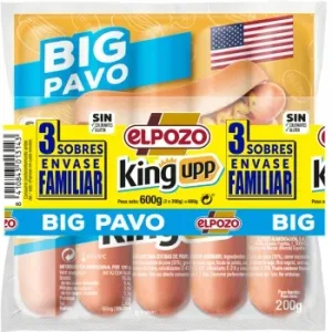 Salchichas BIG Pavo el Pozo sin Gluten Pack de 3 Unidades de 200 G.