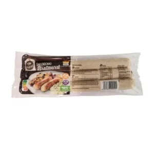 Salchichas Bratwurst Carrefour Original sin Gluten y sin Lactosa 540 G.