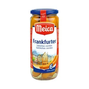 Meica Salchichas Cocidas Frankfurter 6 Uds. Frasco de 540 G. 250 G