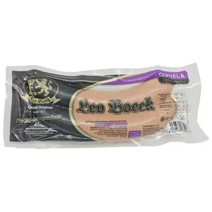 LEO Boeck Salchichas de Cerdo Cocidas en Tripa Natural Tipo Cervela LEO Boeck 2 Uds. 260 G