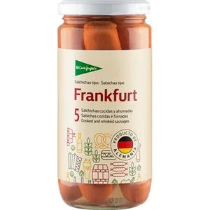 Salchichas Frankfurt sin Gluten 5 Unidades el Corte Ingles