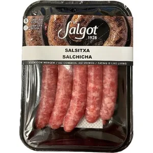 Salchichas Frescas con Pimienta sin Gluten y sin Lactosa  Salgot 240 G