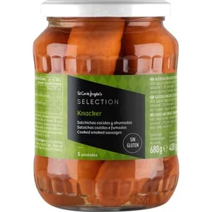 Salchichas Knacker 5 Unidades sin Gluten  el Corte Ingles Selection 400 G