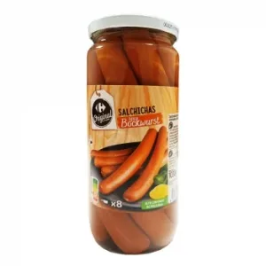 Salchichas Tipo Bockwurst Ahumadas Original Carrefour 720 G.