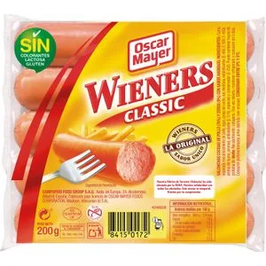 Salchichas Wieners 200 Gr