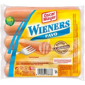 Salchichas Wieners Pavo 200 Gr