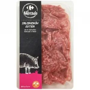 Salchichón Extra en Lonchas Extrafinas Carrefour el Mercado sin Gluten 100 G