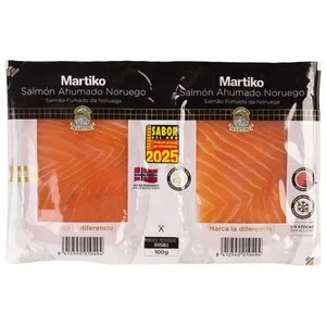 Martiko Salmón Ahumado del Norte sin Azúcares Añadidos 2 X 50 G. 100 G