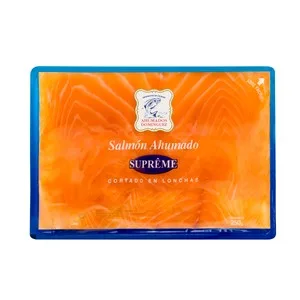 Ahumados Dominguez Salmón Ahumado en Lonchas Supréme Ahumados Dominguez 250 G.