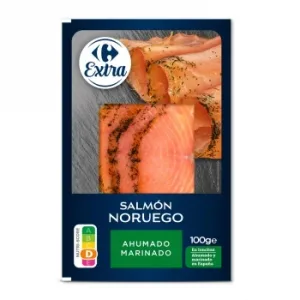 Salmón Ahumado Noruego Carrefour Extra 100 G