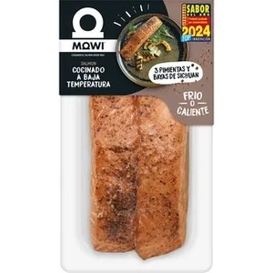 Salmón Cocinado a Baja Temperatura a las 3 Pimientas y Bayas de Sichuan Mowi
