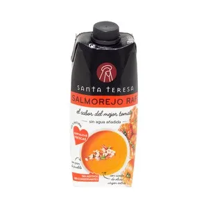 Santa Teresa Salmorejo Elaborado con Tomates Raf y Pan de Pueblo Santa Teresa 500 Ml.