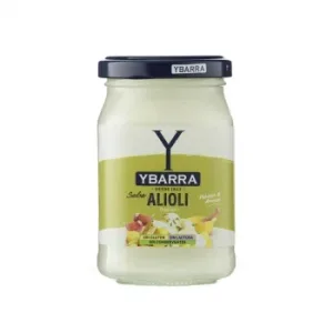 Salsa Alioli Ybarra sin Gluten y sin Lactosa Tarro 225 Ml.