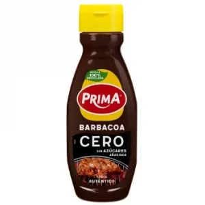 Salsa Barbacoa Cero Prima sin Gluten y sin Azúcar Añadido Envase 510 G.