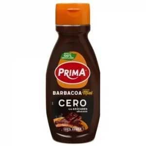 Salsa BBQ Sabor Miel Cero Prima sin Gluten y sin Azúcar Añadido 420 G.