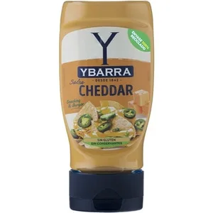 Salsa Cheddar sin Gluten Ybarra