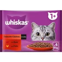 Salsa Clasic para Gato Whiskas, Pack 4x85 G