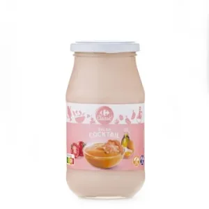 Salsa Cocktail Classic Carrefour sin Gluten y sin Lactosa 450 G.