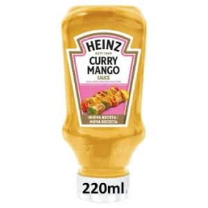 Heinz Salsa de Curry con Mango Bote de 220 Ml. 270 G