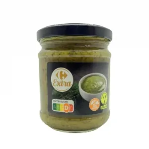 Salsa de Mostaza y Eneldo Extra Carrefour sin Gluten 200 G.