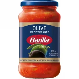 Salsa de Tomate con Olivas Mediterráneas Barilla Tarro 400 G.