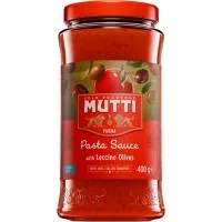 Salsa de Tomate con Olivas Mutti, Frasco 400 G