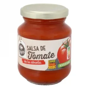 Salsa de Tomate de la Abuela Carrefour Tarro 300 G.