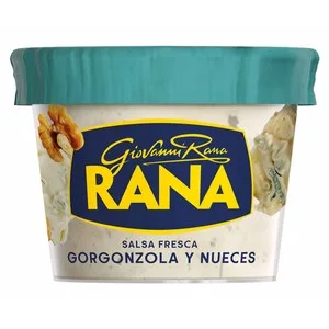 Rana Salsa Fresca de Gorgonzola y Nueces, Elaborada con Ingredientes 100% Naturales Rana 180 G.