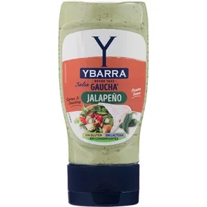 Salsa Gaucha Jalapeño Picante Suave sin Gluten y sin Lactosa Ybarra