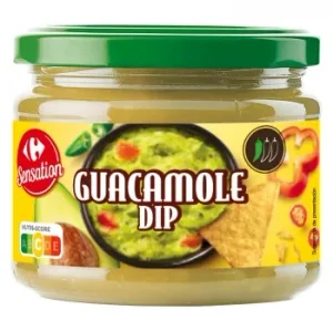 Salsa Guacamole Dip Sensation Carrefour Tarro 300 G.