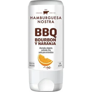 Salsa HN BBQ Bourbon y Naranja sin Gluten Hamburguesa Nostra