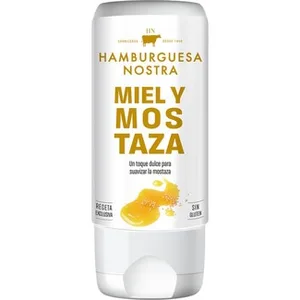 Salsa HN Miel y Mostaza sin Gluten  Hamburguesa Nostra 180 ML