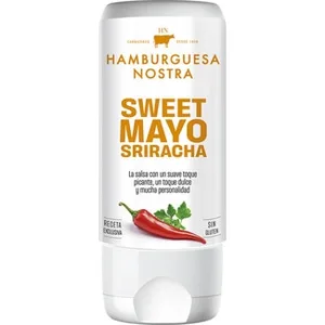 Salsa HN Sweet Mayo Sriracha sin Gluten Hamburguesa Nostra