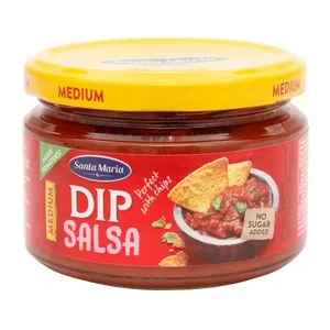 Santa María Salsa Mejicana Picante Perfecta para los Chips Santa María 250 G.