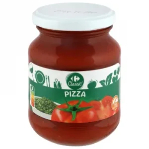Salsa para Pizza al Orégano Carrefour sin Gluten Tarro 300 G.